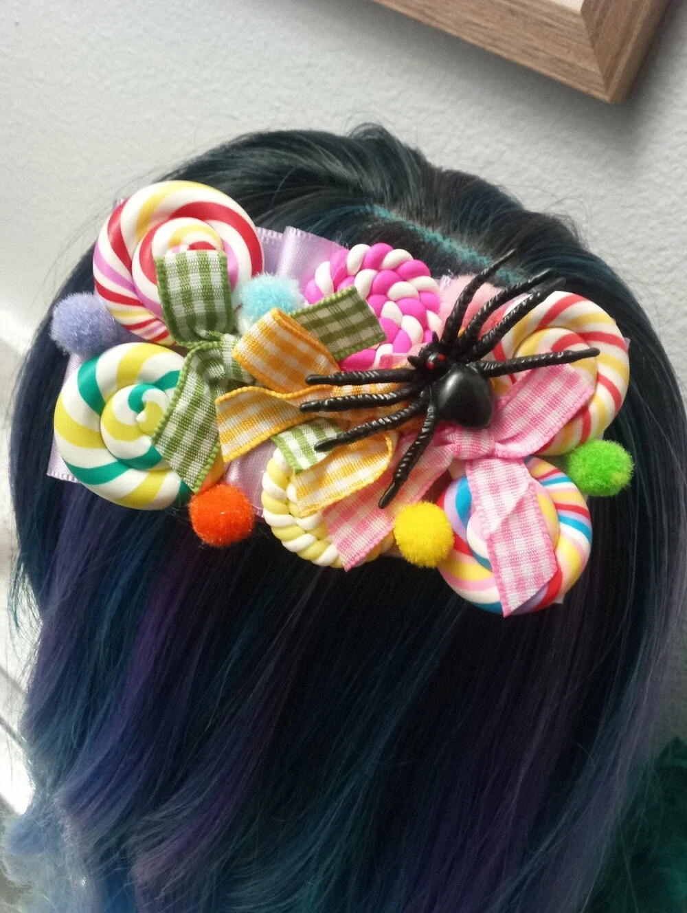 Spider and Sweets Hair Clip